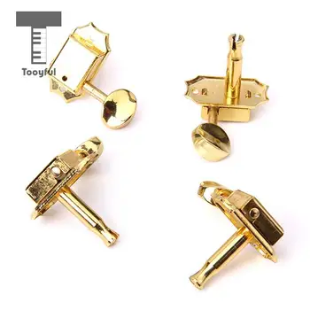 

Tooyful High Quality 4Pcs Zinc Alloy Classical Guitar Tuning Pegs Keys Golden Machine Heads Durable String Tuner Ukulele 2R+2L