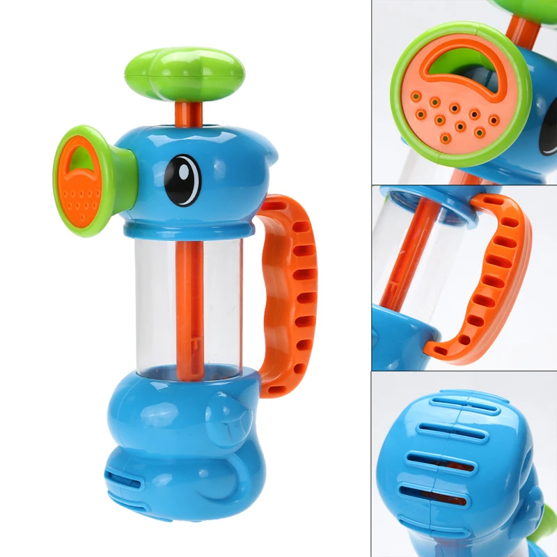 Baby Bath Water Toys Sea Horse Sprinkler Pumping Design Colourful