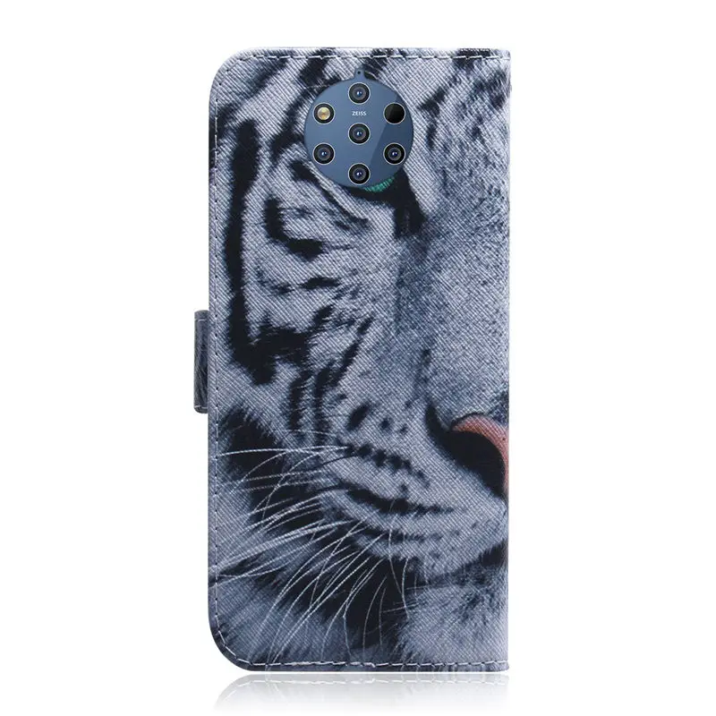 Кожаный чехол для Nokia 9 PureView Case 5,9" милый окрашенный флип-кошелек с подставкой Чехол для Nokia 9 чистый вид чехол для телефона сумка