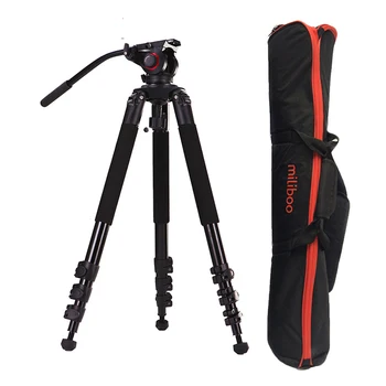 

25kg miliboo Aluminum DSLR Video Tripod Pan 75mm/100mm Bowl Portable Professional Camera Tripod Stand with MYT803 Fluid Head
