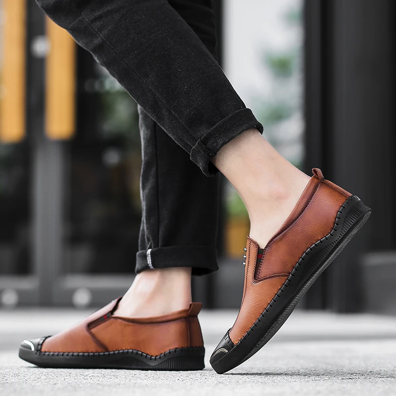 

2018 Spring Autumn Canvas Shoes Men Ultralight Breathable Casual Men Shoes High quality Comfortable Loafers Lazy Driving Shoes 5