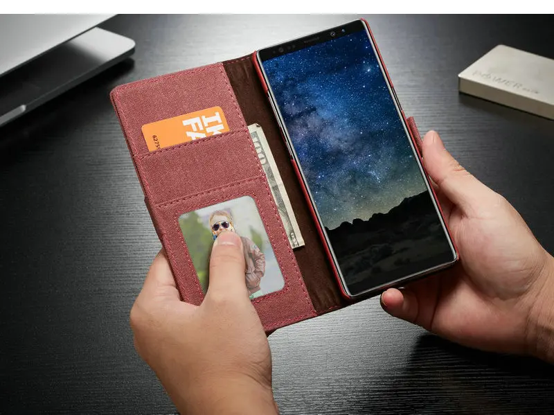 Для samsung Galaxy S6 S7 S8 S9 S10 Plus E Jean из искусственной кожи чехол с отделениями для кредитных карт функциональный чехол для samsung Note 9 8 чехлы для телефонов