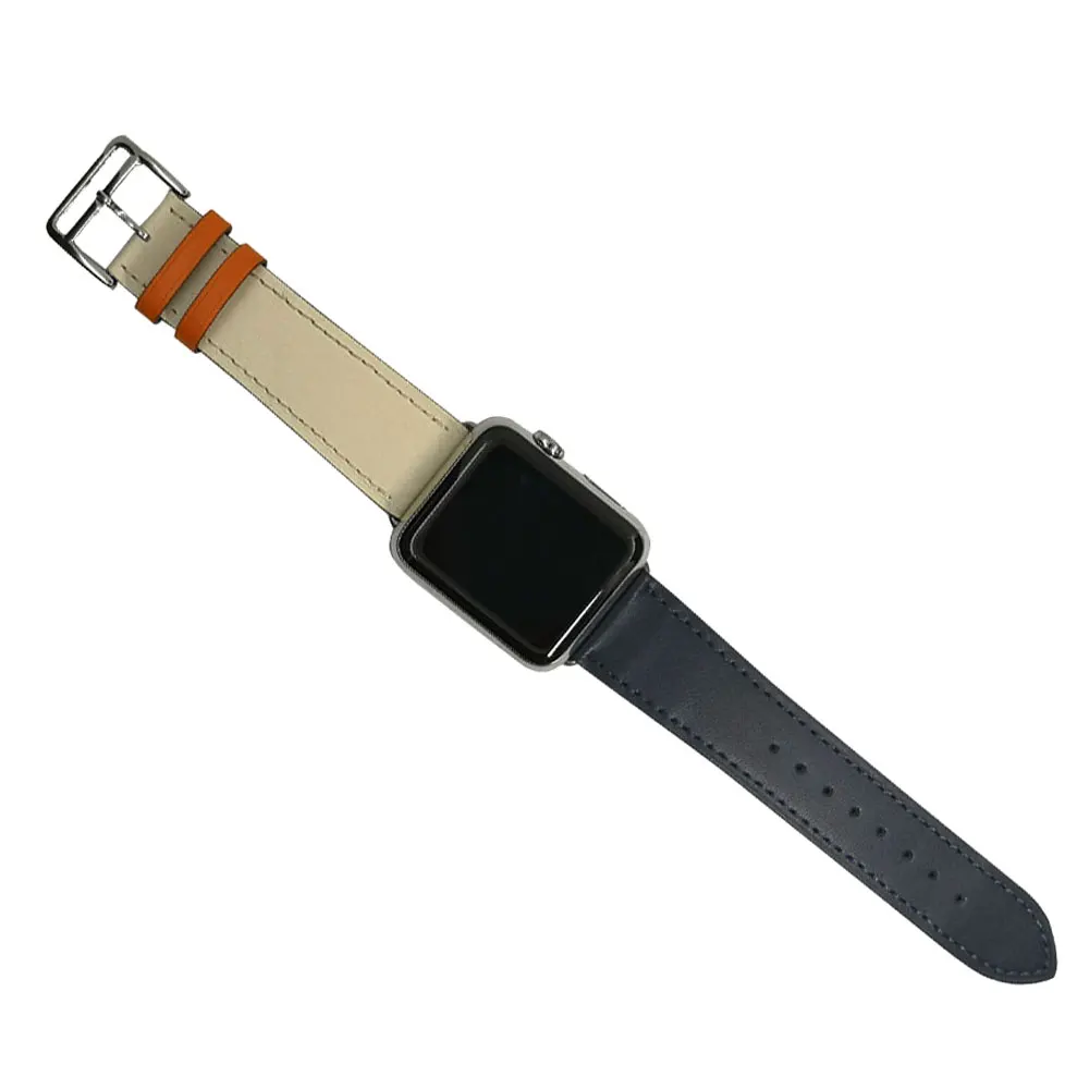 2018 новые цвета кожаный ремешок для часов Apple Watch 42 мм 44 40 38 серия 4/2/1 спортивный