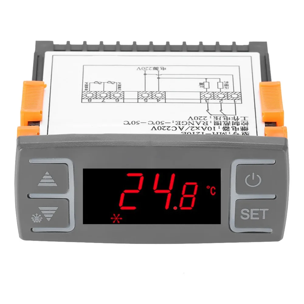 AC 220 V Цифровой MH1210E Универсальный регулятор температуры термостат с датчиком NTC