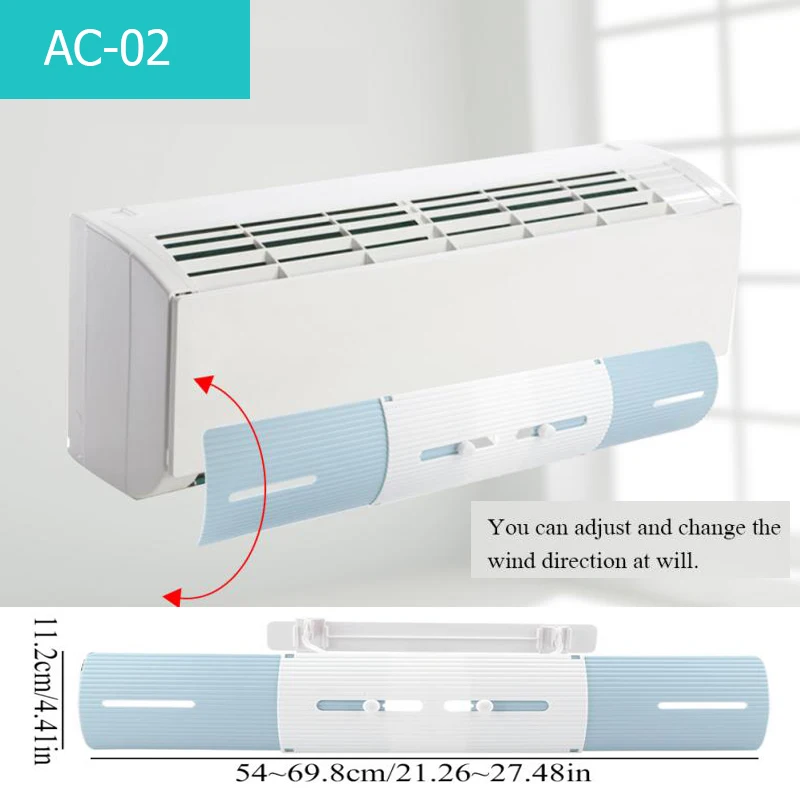 Кондиционер анти-Ветер щит выдвижной анти прямой дуть холодный ветер кондиционер дефлектор перегородка Съемная крышка