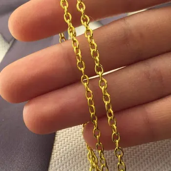 

10 meter 4x3 mm Gold color chaintheof