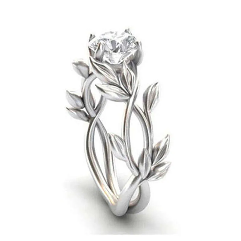 Дропшиппинг Цветы палец Anillos серебряные кольца для женщин свадебные хрустальные циркониевые кольца модные массивные ювелирные изделия Анель оптом