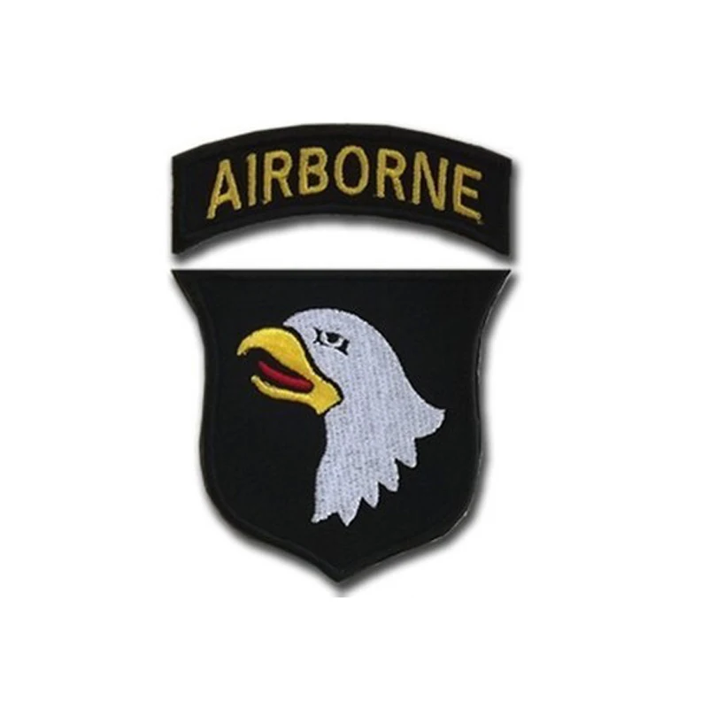WW 2 военной армии США Тактическая Мораль патч флaг сшa yзкиe 101st 82nd Airborne подразделение нашивка значок патч 3D вышивка значки-нашивки - Цвет: 4