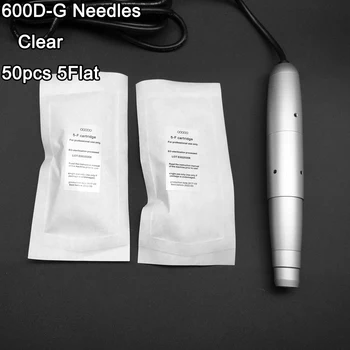 

50pcs 600D-G 5Flat 7Flat 9Flat Eyebrow Needles Sterilized Disposable Permanent Makeup Needles Tattoo for Permanent Machine Pen