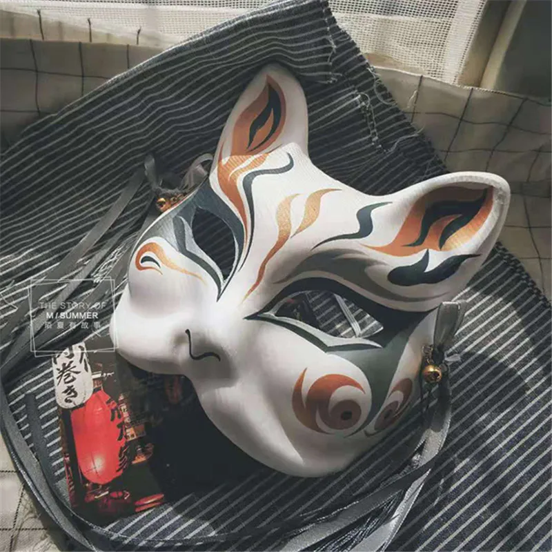 Anime Kitsune Mask, Painted by Hand / Style 2