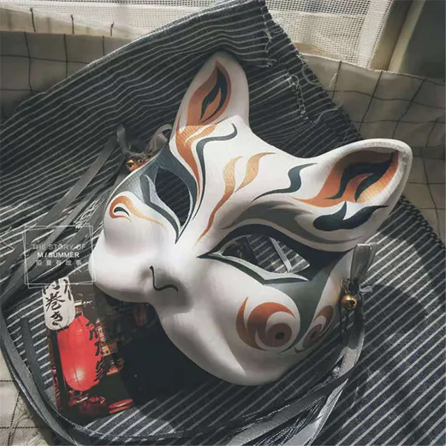Japanese Hand-painted Spirited Fox Mask 1
