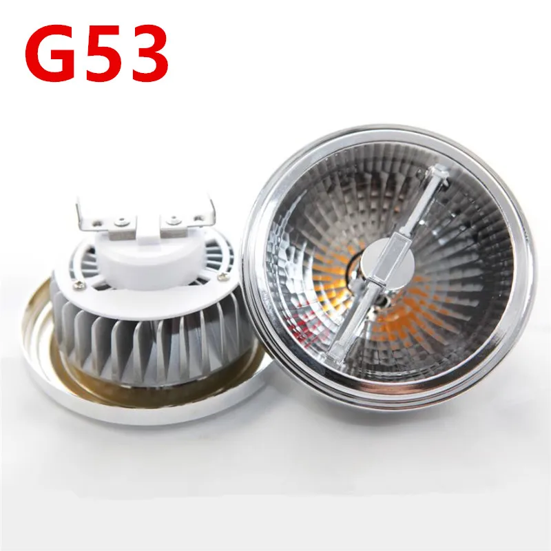 

10PCS Dimmable LED AR111 Spotlight 15W COB LED Downlight AR111 QR111 GU10 G53 Base LED Bulb Light AC110V/220V/DC12V