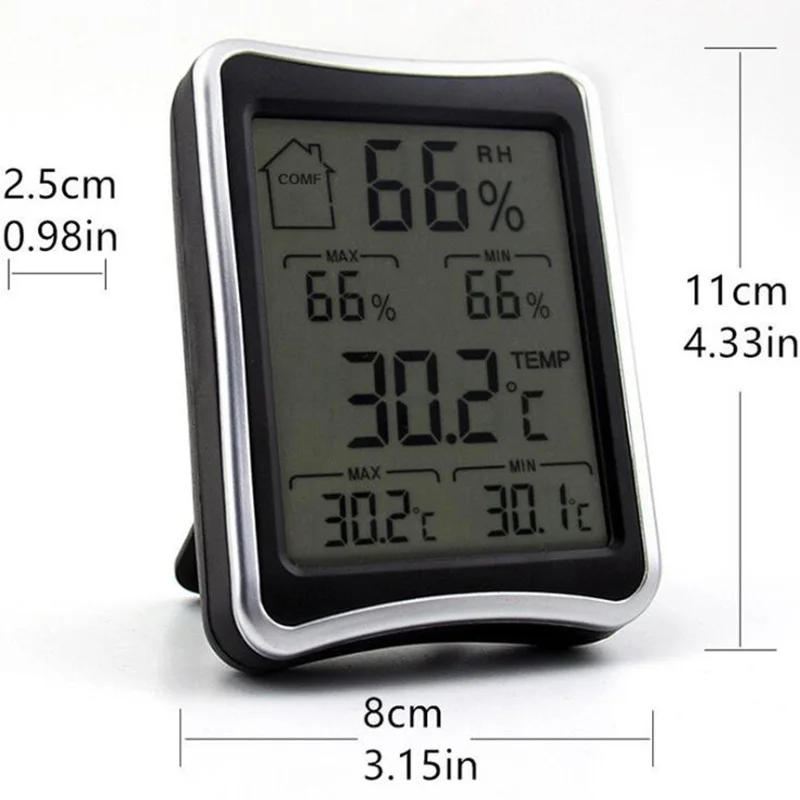 BEYLSION Digital Temperature Humidity Thermometer Hygrometer Electronic Thermometer Humidity Monitor For Plant Grow Lamp Tent (4)
