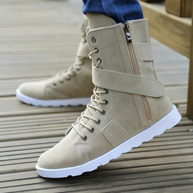 mens high top casual boots
