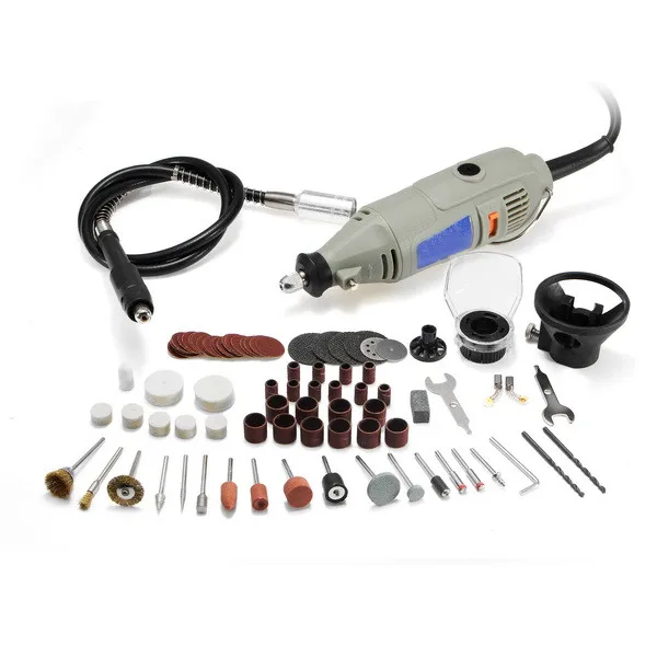 

New Arrival 220V 150W Variable Speed Electric Grinder with 91Pcs Accessories Mini Rotary Tool Drill