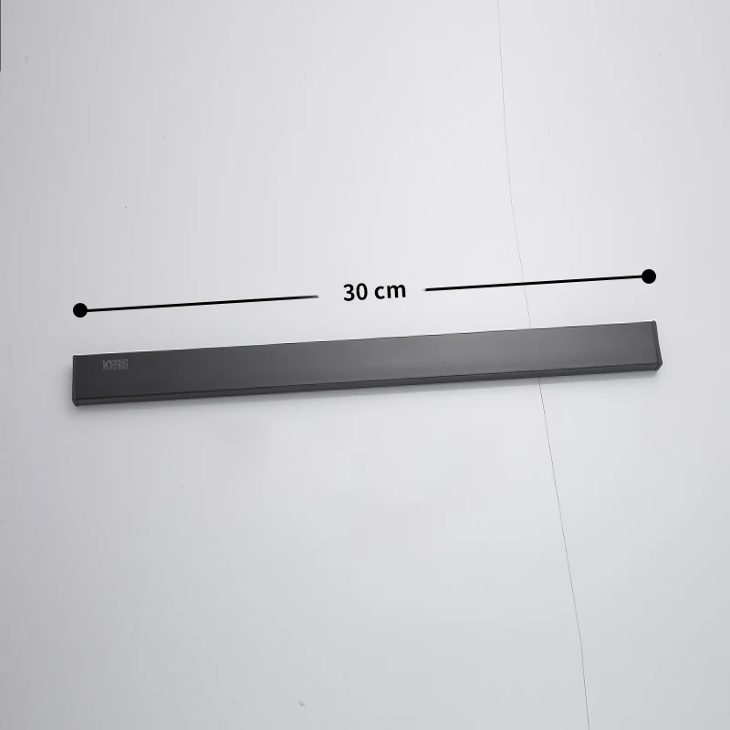Магнитный нож BVZ, держатель из нержавеющей стали, блок ножей, настенный магнитный держатель для ножей, стойка для ножей - Цвет: Black 30cm