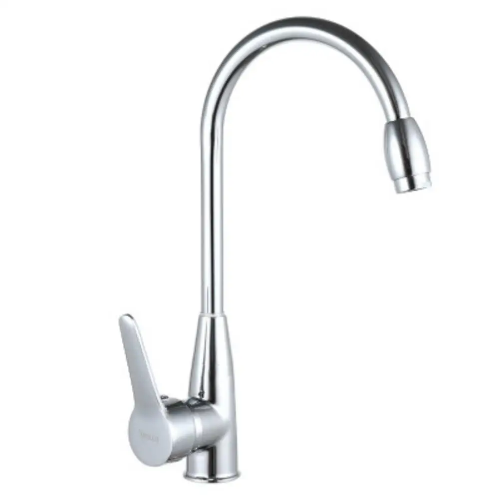 

Hot and Cold Water Kitchen Faucet Chrome Brushed Swivel Crane 360 degree rotation Mixer Tap 360 degree rotation#20X10