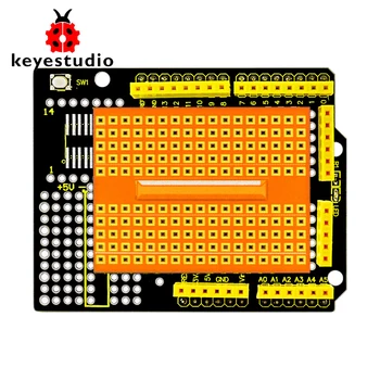 

2017 new! Keyestudio protoshield for Arduino with mini breadboard