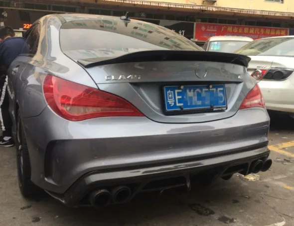 Для benz CLA спойлер cl45 W117 C117 углеродного волокна задний спойлер багажника cla 200 250 260 стиль renntech 2013