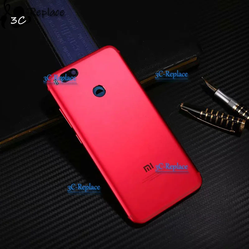 5.5" For Xiaomi Mi A1 MIA1 / Mi 5X Mi5X Battery Back Cover Rear Cover Housing Door With Camera Glass Spare Parts