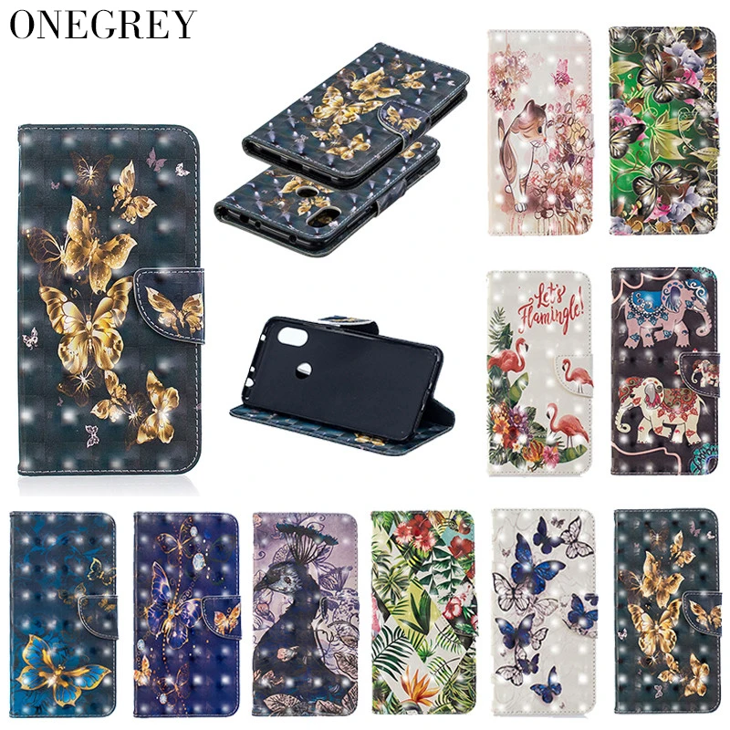 

3D Luxury Leather Flip Case For Xiaomi Mi Redmi 6 6A 6pro 5 5plus Note 5 6 Pro Wallet Card Stand Cover For Xiomi F1 Poco Phone