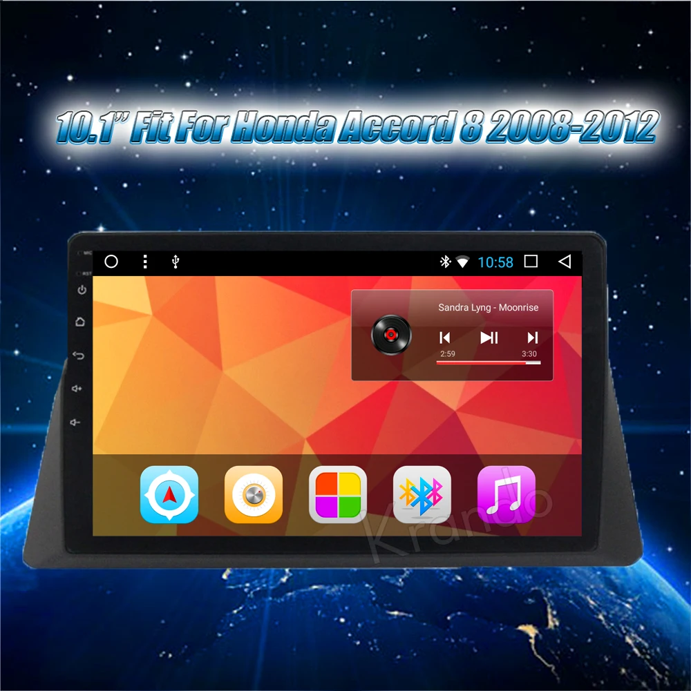 Perfect Krando Android 8.1 10.1" IPS Full touch car Multimedia player for Honda Accord 8 2008-2012 navigation system radio gps wifi BT 0 Perfect Krando Android 8.1 10.1" IPS Full touch car Multimedia player for Honda Accord 8 2008-2012 navigation system radio gps wifi BT 0