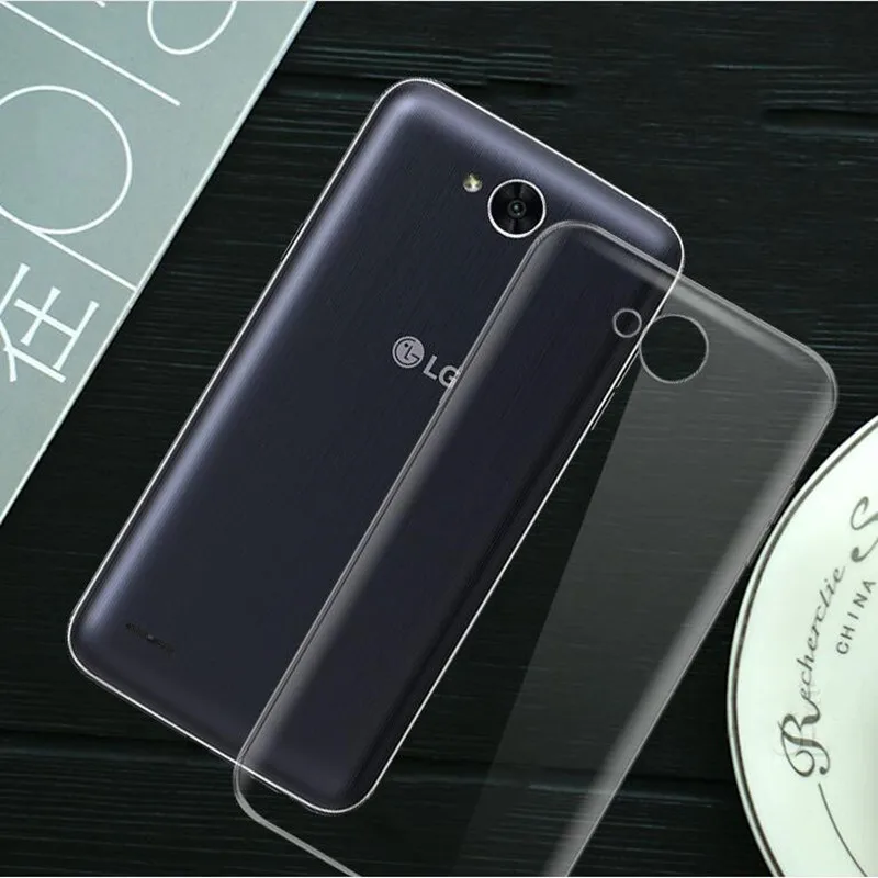 

For LG X Power 2 Case Silicone Transparent Original TPU For Case LG X Power2 Cover Etui Silm Clear Soft White Coque Fundas Capa