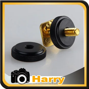 

NEW Pro Type 1/4"-20 Tripod Screw to Flash Hot Shoe Mount Adapter Gold