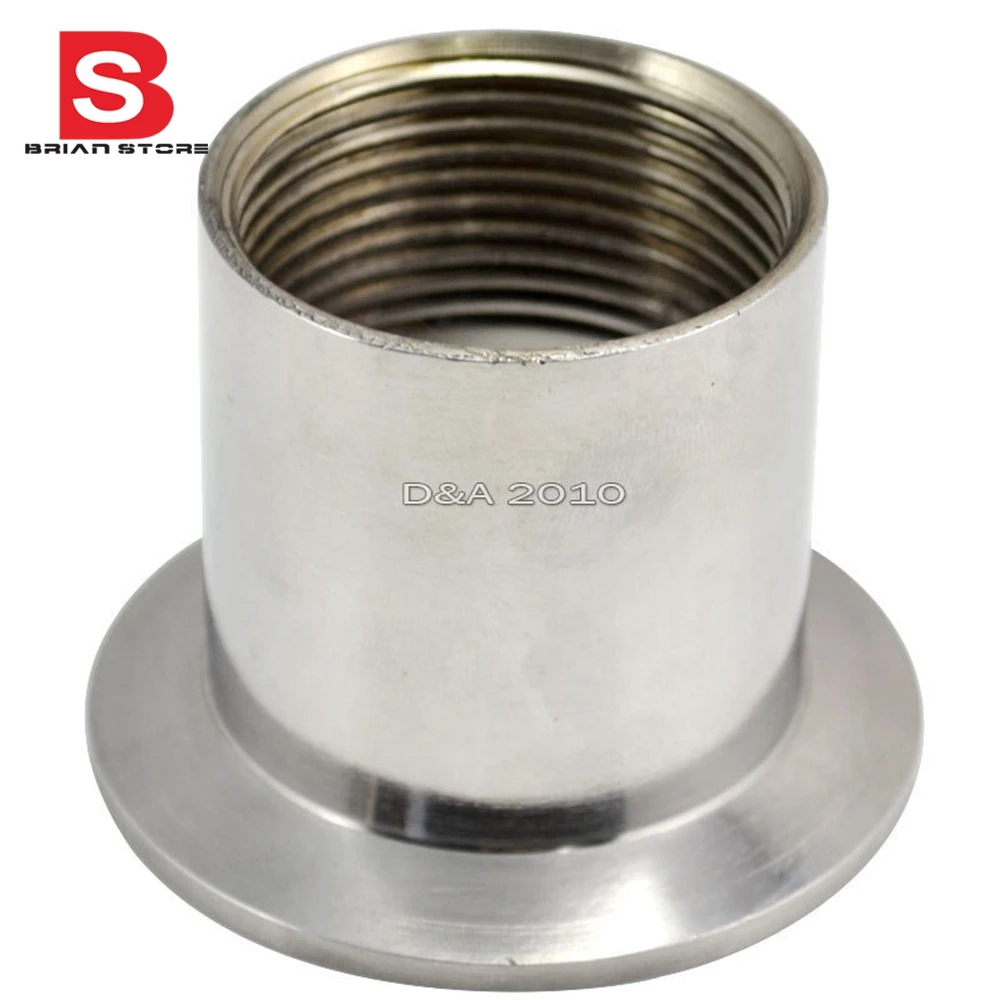 1 1/4" DN32 Sanitary Female Threaded Ferrule Pipe Fittings Tri Clamp