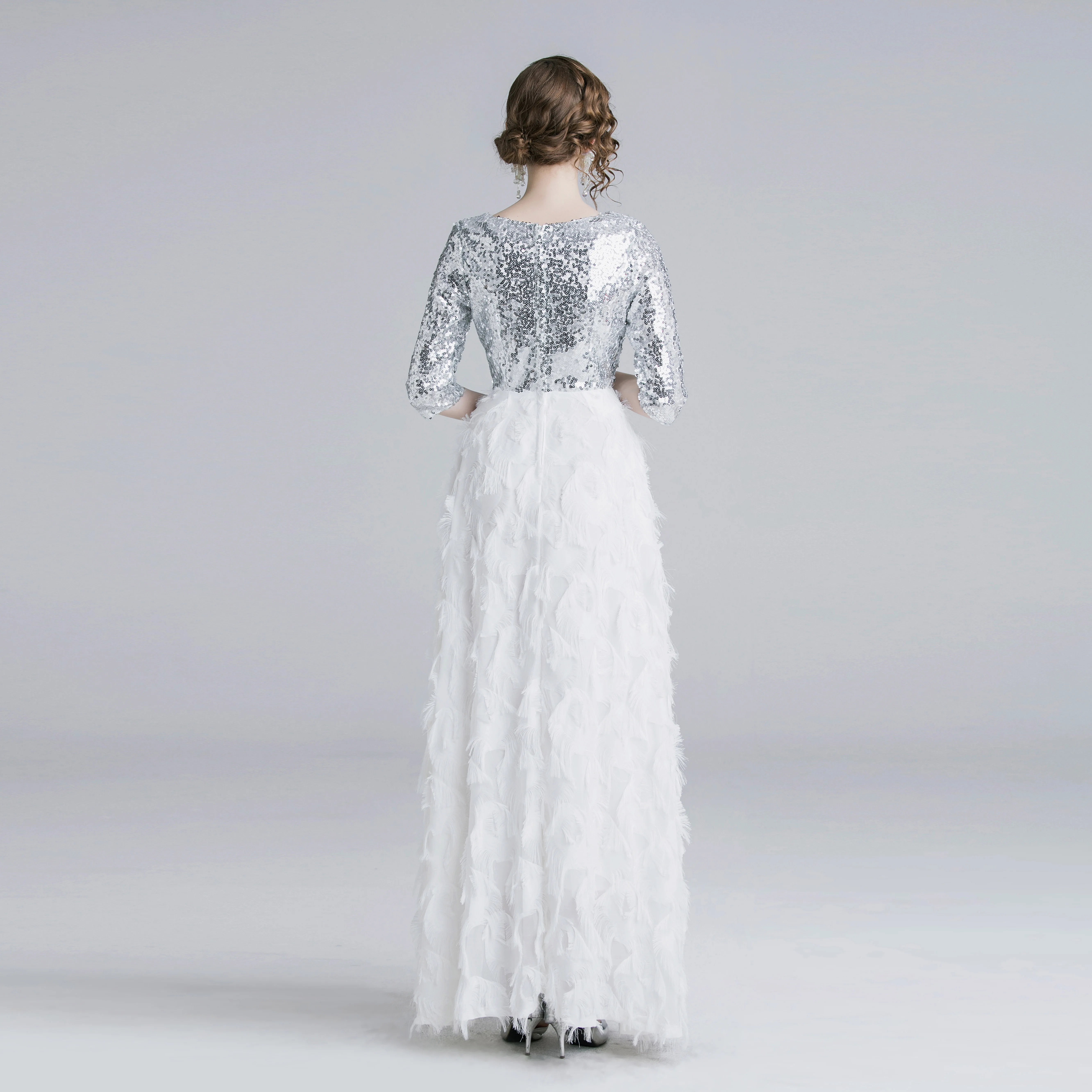 Элегантные женские макси платья с v-образным вырезом и блестками vestidos mujer Verano длинные пляжные платья для подиума Dames Jurken K3907