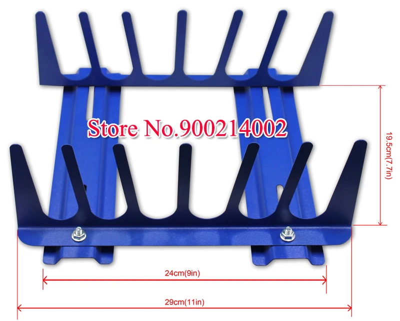 

Desktop Screen Squeegee Rack 6 Layers Horizontal Squeegee Rack Tool Screen Printing Equipment Accessories