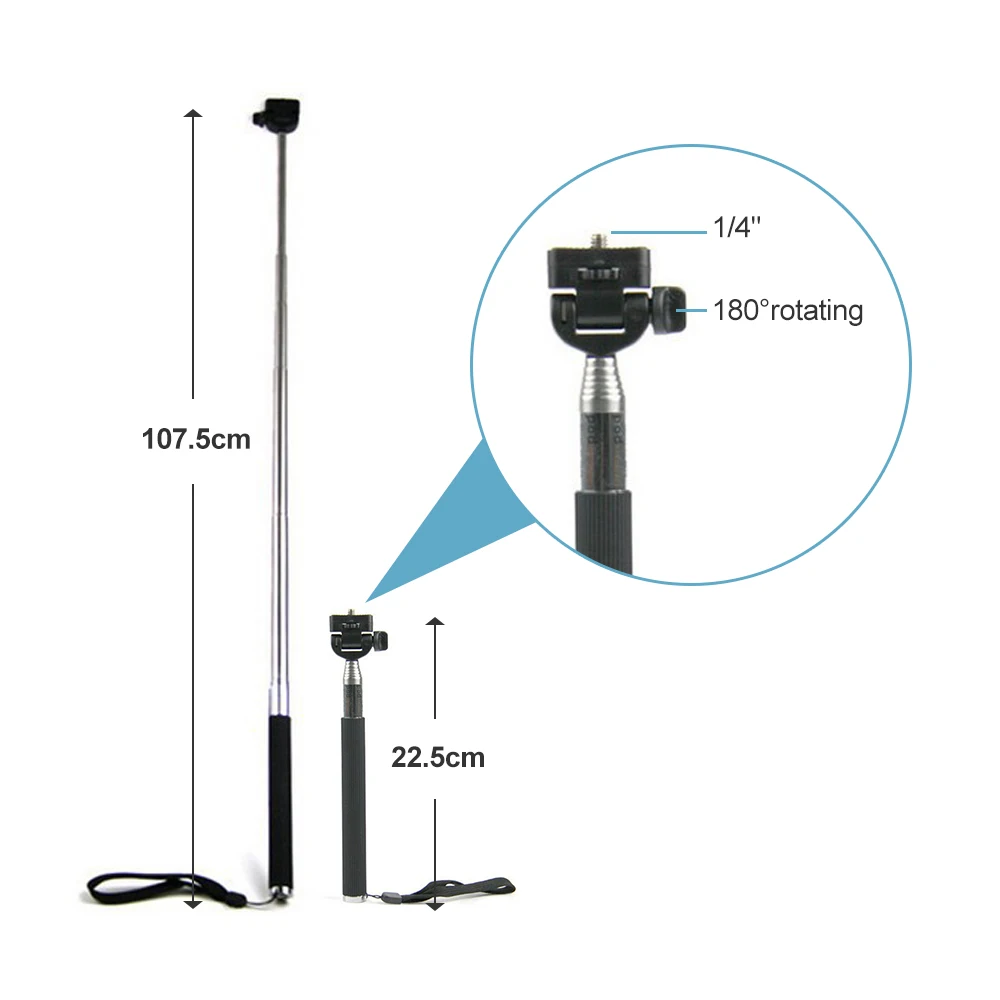 17 в 1 Аксессуары для экшн-камеры GoPro Hero 7 6 5 4 черный Xiaomi Yi 4K Lite SJCAM SJ7 Eken H9 Go Pro крепление для sony Nikon комплект