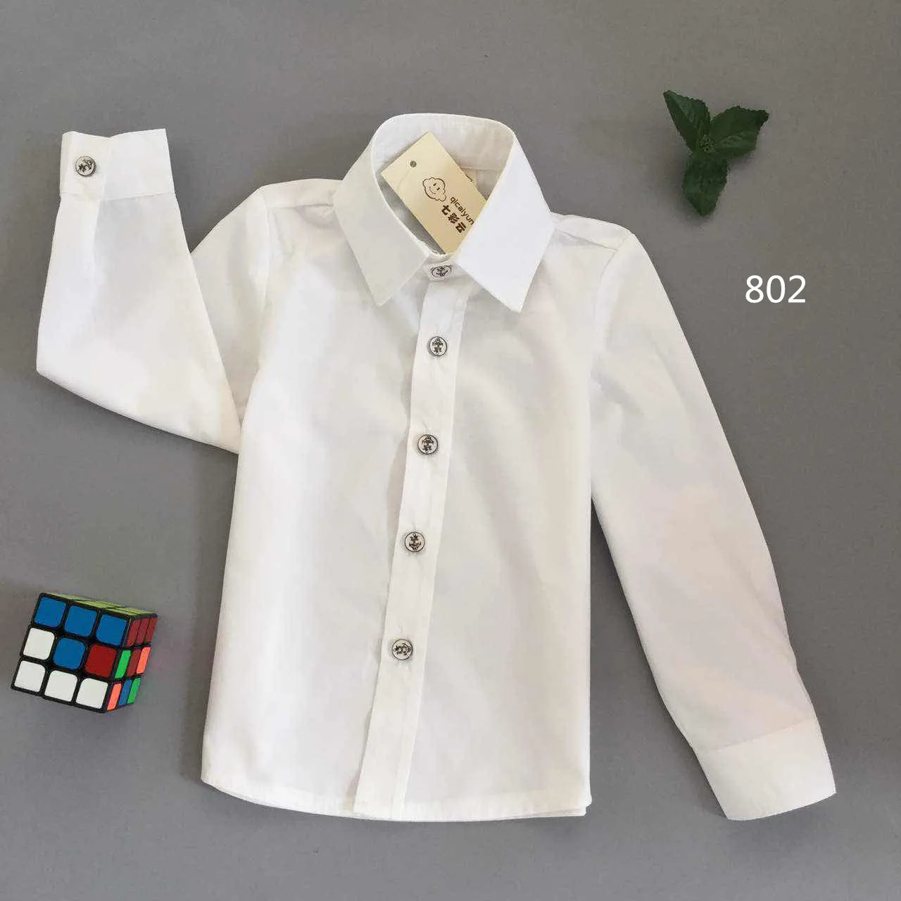 WHITE SHIRT ONLY Нарядный блейзер с цветочным узором для мальчиков+ штаны, костюм для свадьбы из 2 предметов детское платье-смокинг для выпускного вечера на день рождения детский костюм для выступлений - Цвет: WHITE SHIRT ONLY