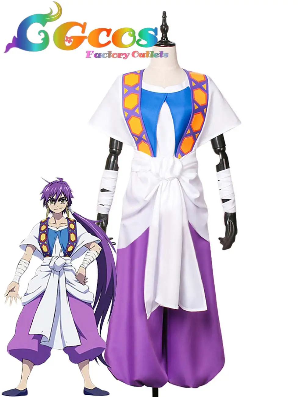 CGCOS Free Shipping Cosplay Costume Magi MAG Adventure of ...