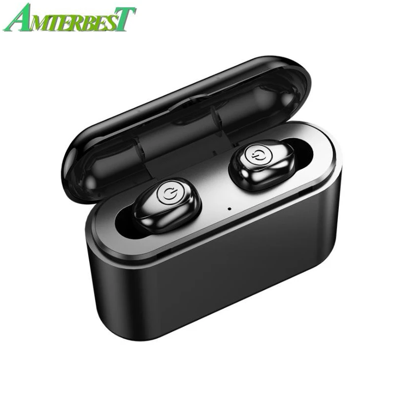 

AMTERBEST TWS Invisible Wireless Bluetooth Earphone Mini Bluetooth Headset Wireless Stereo Earbuds with 3000 MAh Charging Box