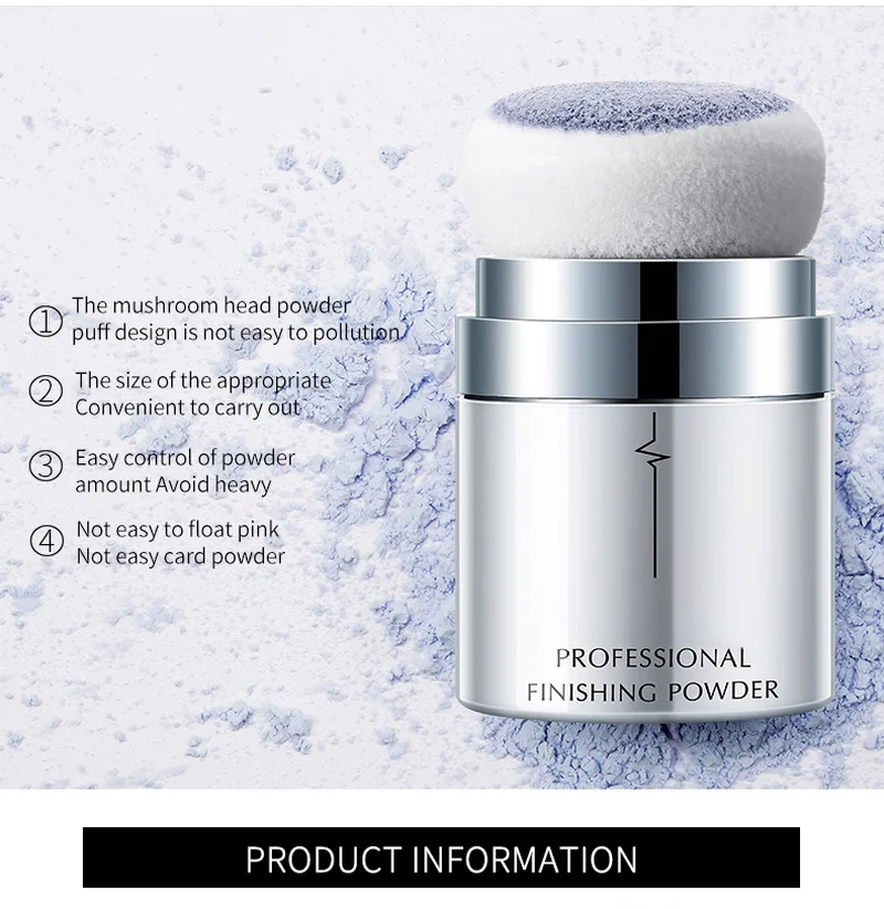

12 Colors Makeup Setting Powder Makeup Powder long-lasting Oil-control Mushroom Shape Loose Powder Face Contour TSLM1