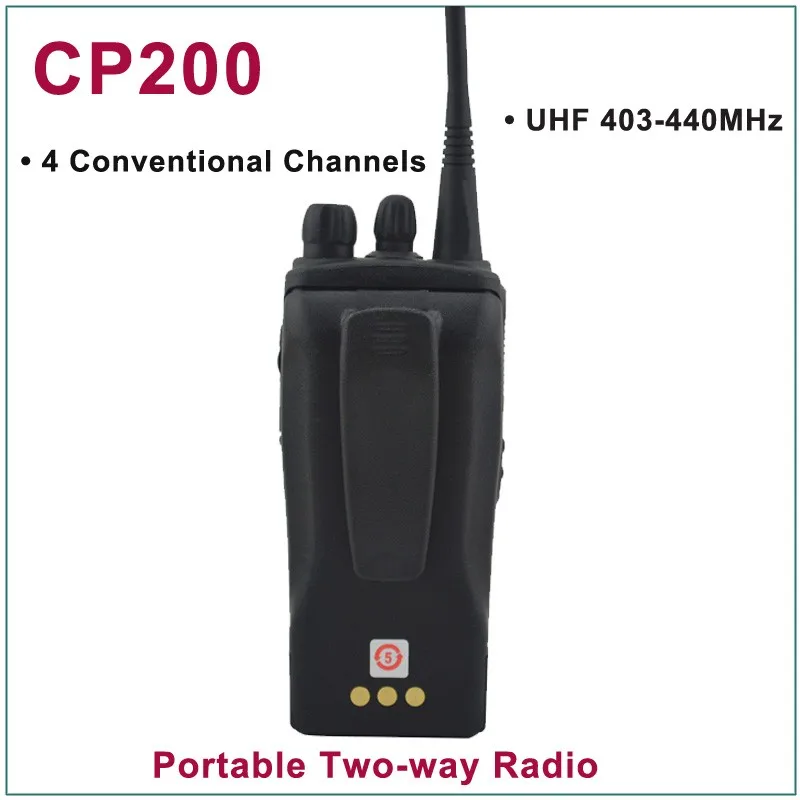 Новый CP200 UHF 403-440 MHz 4 обычных каналов Портативное двухстороннее радио (для моторолаа)