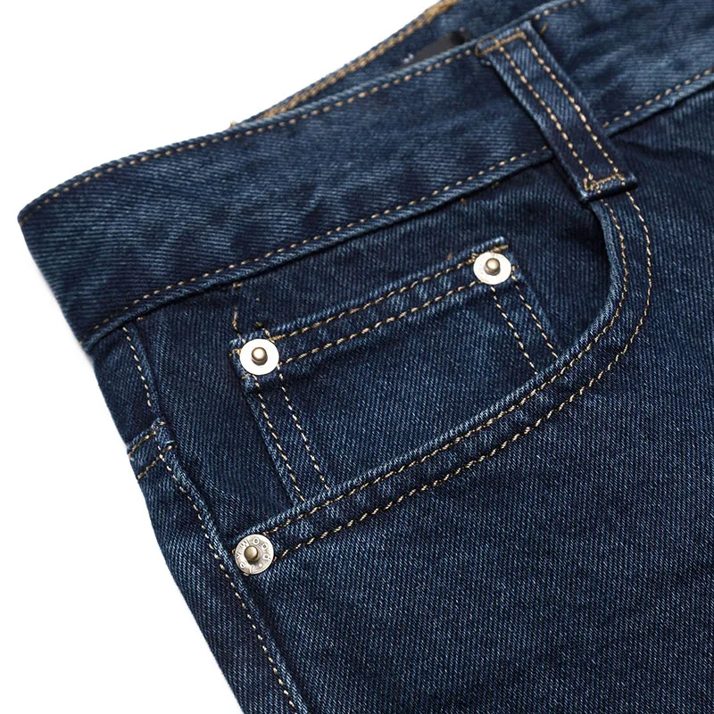 2021 New 100% Cotton Mens Businees Jeans Classic Male Long Blue Denim Pants Spring Autumn Men Brand Regular Fit Jeans Size 28-42 4