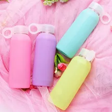 1 шт. 280 мл красочная силиконовая бутылка для воды наружная портативная фляги для велосипеда стеклянные бутылки для напитков портативная Автомобильная чашка KD 1468