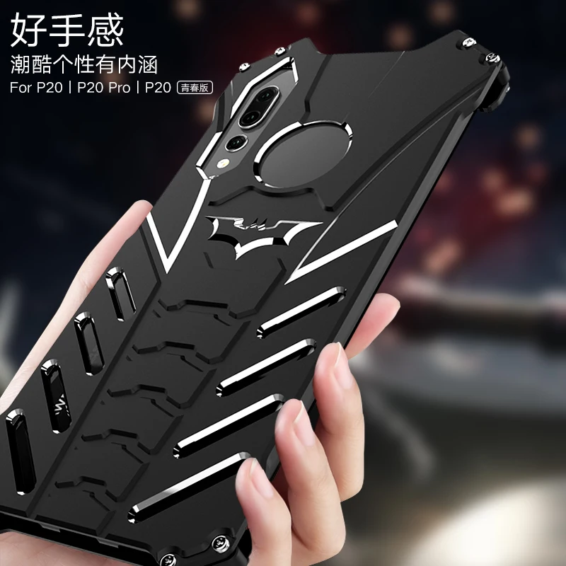 R-JUST-BatMan-Series-Luxury-Aluminium-Metal-Cases-for-Huawei-P20-P20-Pro-Mobile-Phone-Cover