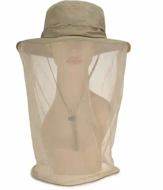 Khaki Ковша Для женщин Для мужчин сетки крышка Anti Mosquito насекомыми быстросохнущая Зонт дышащая Hat Открытый Рыбалка защитные аксессуары - Цвет: Khaki