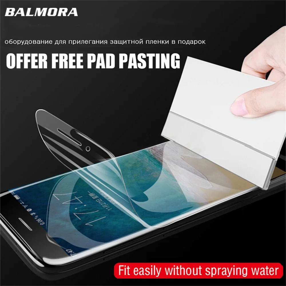 BALMORA Soft Hydrogel Film For Apple iPhone X 10 6 6s 7 8 Plus Full