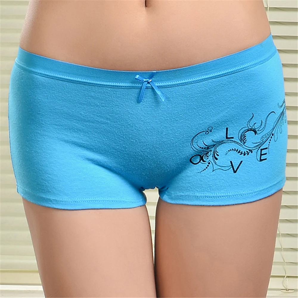 

Women Panties Safety Short Pants Mid Waist Body Shape Underwear Breathable Boxers Sexy Boyshort Pants For Female 6 pcs/lot