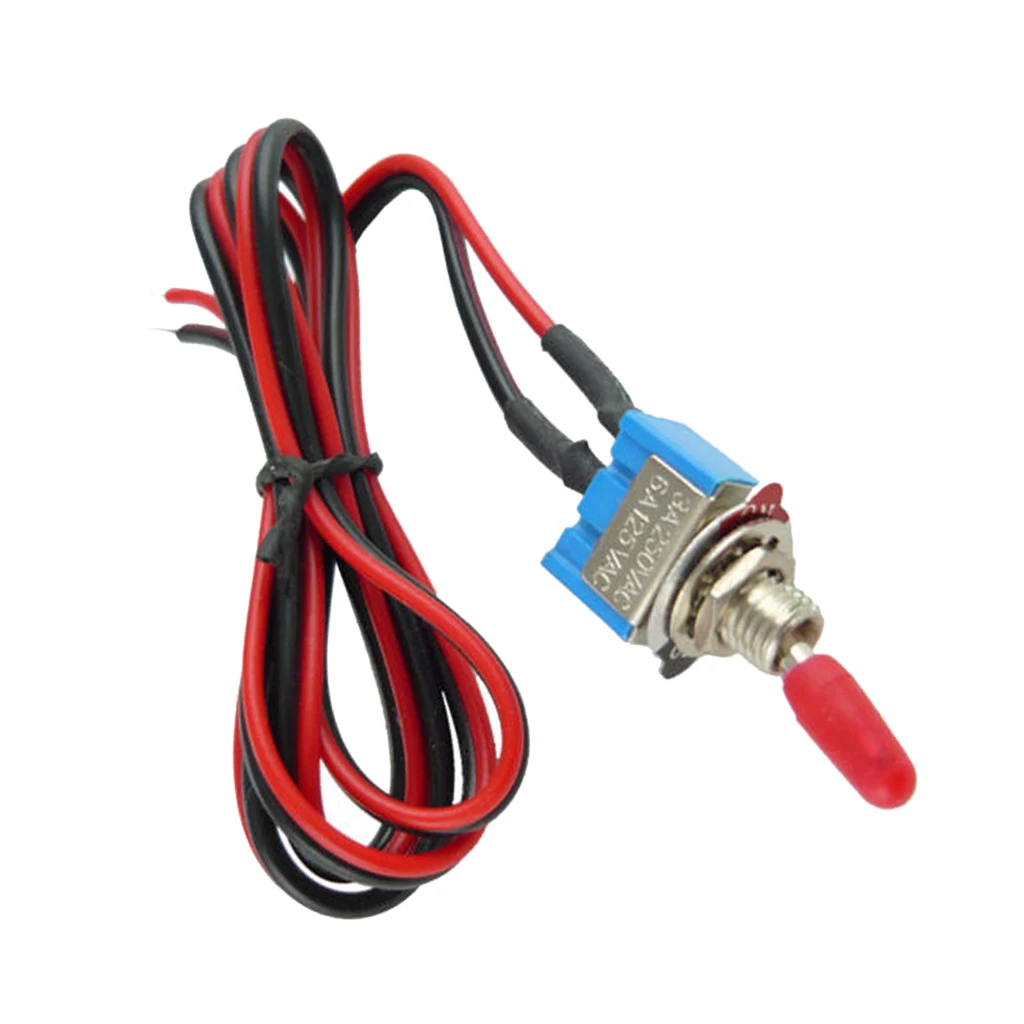 Universal Mini Toggle Switch On/Off Security Alarm Pre-Wired 24inch 12V Security Alarm Switch Toggle Switches With 20