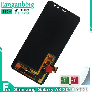 

Super AMOLED LCD For SAMSUNG GALAXY A8 2018 A530 LCD Display Touch Screen Digitizer Assembly Replacement parts for samsung A8
