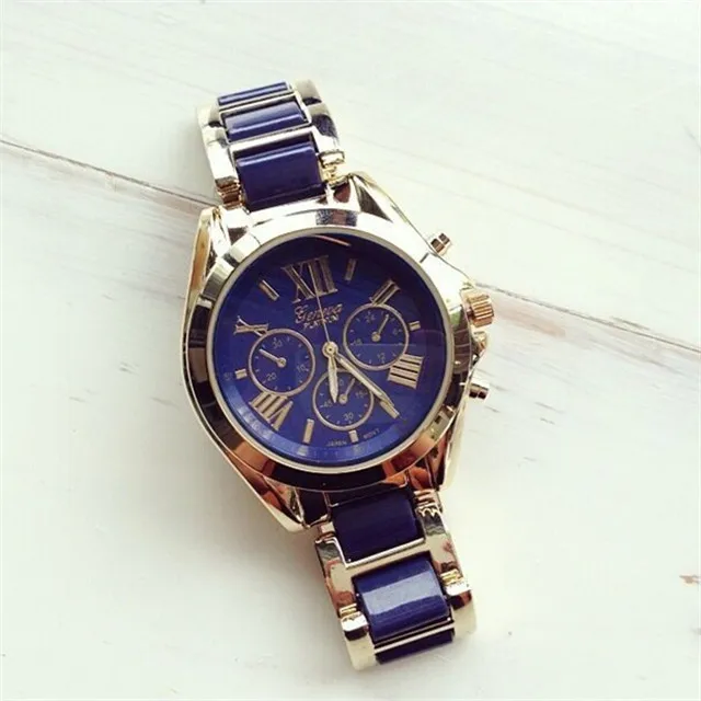 Качественные японские кварцевые модные часы с римскими цифрами и большим циферблатом, многофункциональные часы-браслет для женщин