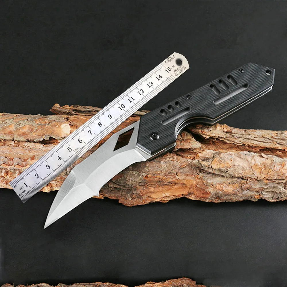 NEW Tactical Flipper folding knife 7CR17MOV Steel blade G10 handle