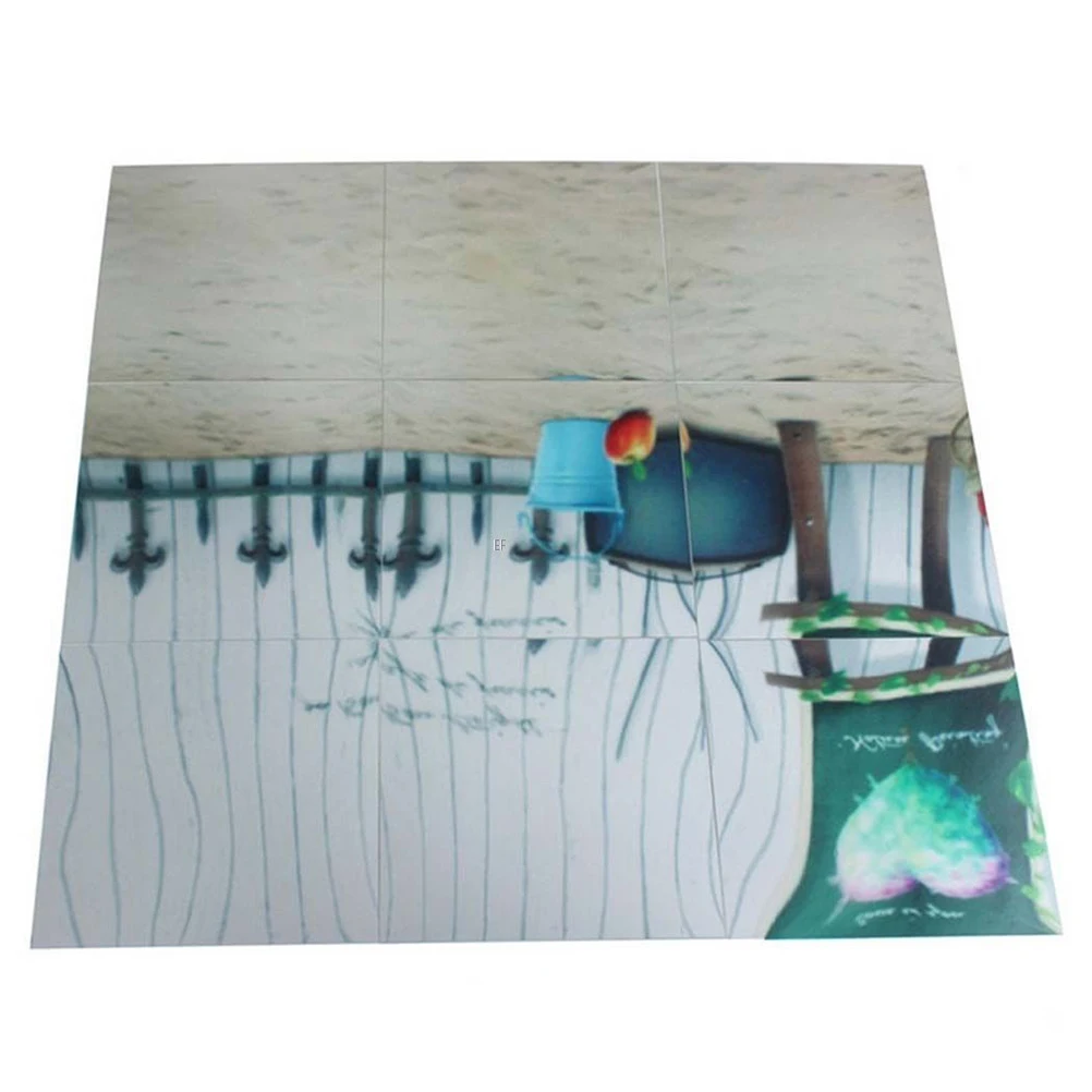 16 шт./компл. 3D квадратное зеркало плитка наклейки на стену Наклейка Настенная мозаичная плитка Бумага Спальня Ванная комната украшения DIY для Гостиная крыльца