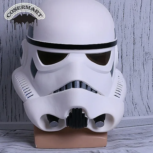 helmet Новые Звездные войны шлем маска Штурмовик носимых косплей маски-шлемы полный уход за кожей лица ПВХ взрослые Вечерние - Цвет: helmet