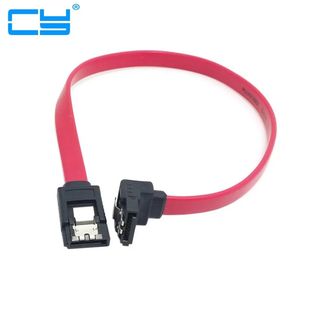 

0.3m 1m 30cm 100cm SATA 7pin female to female Extension Cable with Locking Latch and 90 Degree Angled sata Plug for Hard Disk